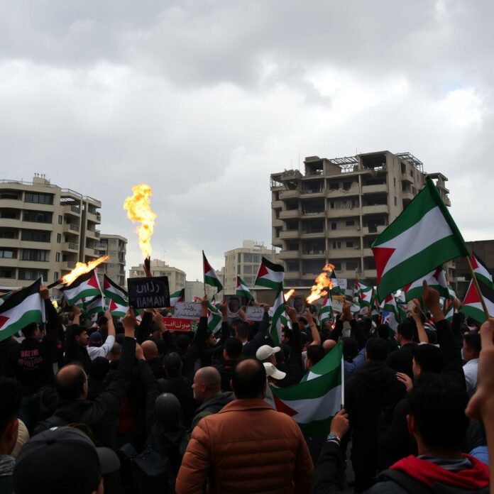 Manifestation anti-Hamas et anti-Israël à Gaza