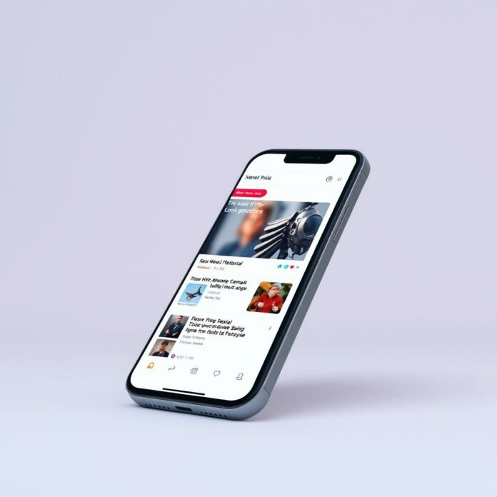 Application de curation de nouvelles Smashing sur smartphone