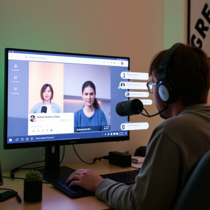 Créateur en direct sur Patreon avec chat interactif