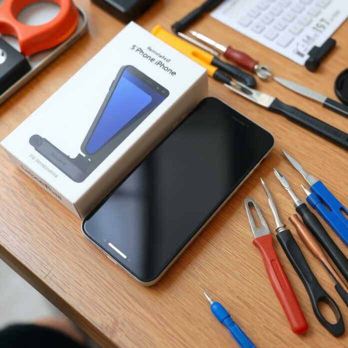 Smartphone reconditionné avec emballage