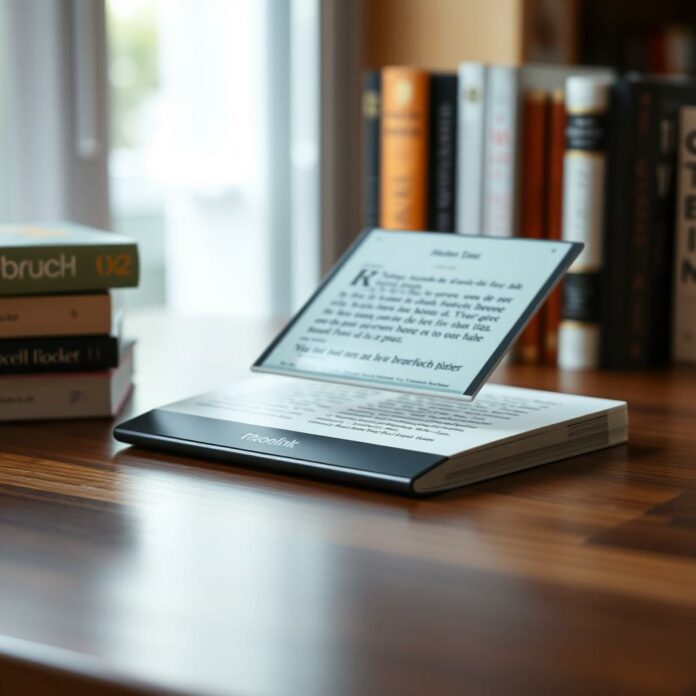 mooInk V, le premier lecteur électronique pliable à écran E Ink