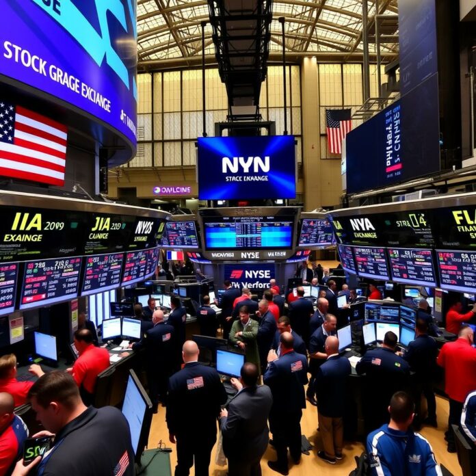 Salle des marchés de la NYSE en pleine activité