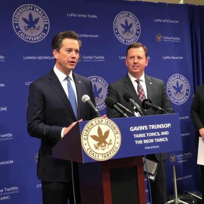Gavin Newsom and Rob Bonta announce lawsuit against Trump tariffs